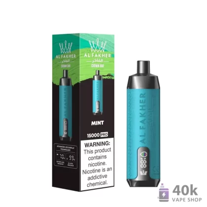 AlFakher Crown Bar 15000 Pro Disposable Vape | 15000 Puffs, 22ml E-liquid