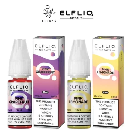 -5 ELFLIQ Nic Salts e Liquid 10ml – All Flavours – TPD