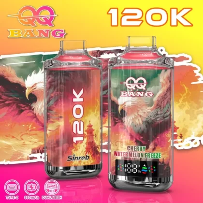 Bang QQ 120K Puffs Disposable Vape Wholesale | 40ml Capacity, Mesh Coil, Type-C Rechargeable, 650mAh Battery