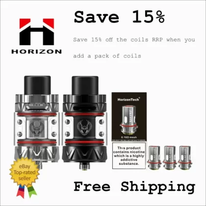 ! HorizonTech Sakerz Sub Ohm Tank | Falcon King 2 Upgrade | XL Glass
