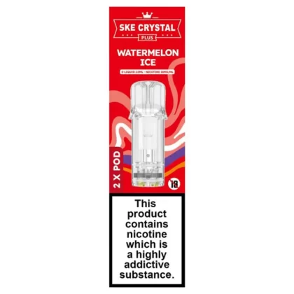 Watermelon Ice Crystal Plus Prefilled Pods by SKE Crystal Bar