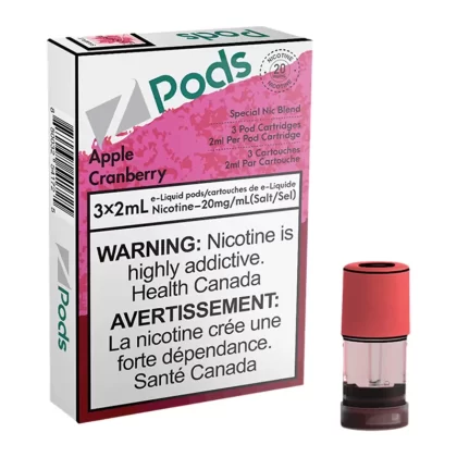 Z POD 2% 3 X 2ML – APPLE CRANBERRY
