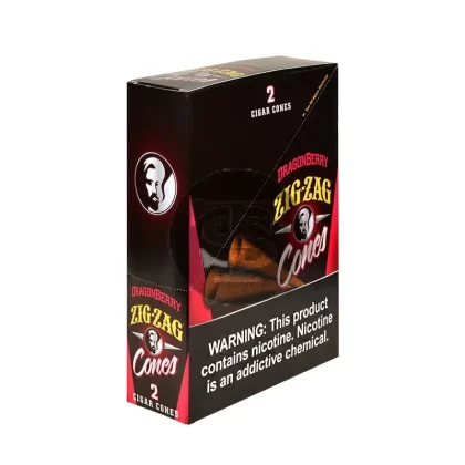 Zig Zag Cigar Cones Dragon Berry, 15x2pk