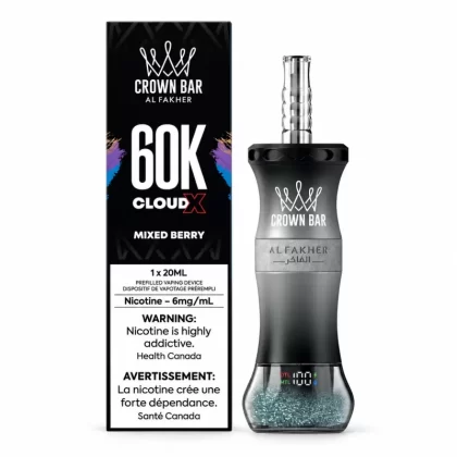 Al Fakher Crown Bar Cloud X 60K Mixed Berry – 60,000 Puffs