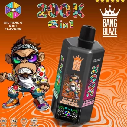 Bang Blaze 200000 200K Puffs 6-in-1 Flavors Disposable Vape