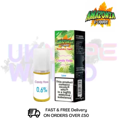 Amazonia 10ml Candy Floss Eliquid Only £2.99 (PCS)