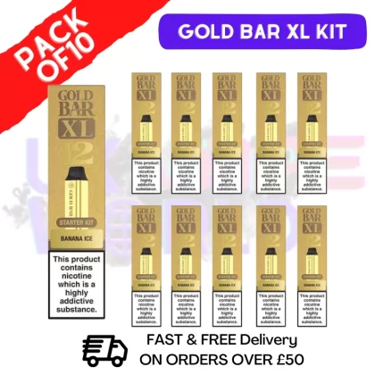 Banana Ice Gold Bar XL Prefilled KITS Box of 10