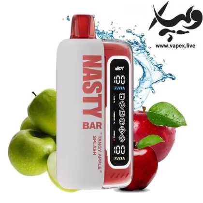 پاد یکبار مصرف نستی بار ۲۰۰۰۰ پاف سیب ترش Nasty Bar Tangyapple Splash