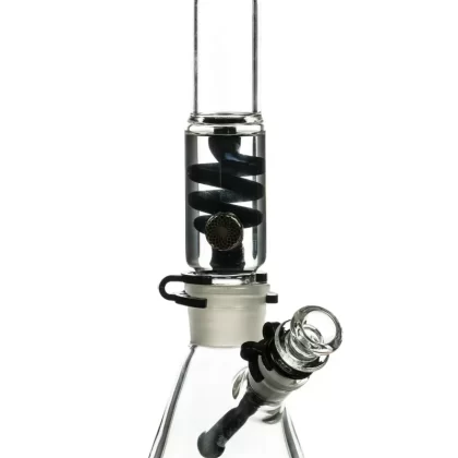 1Stop Glass 12" Freezable Glycerin Coil Beaker Bong