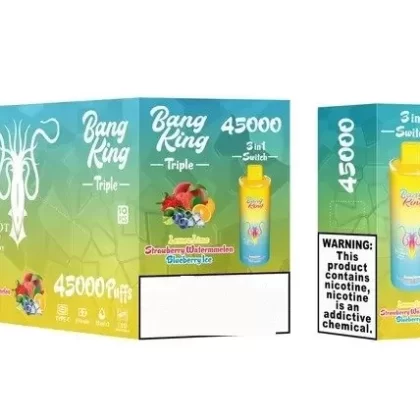 Bang King Triple 45K Puffs Disposable Vape | 3-in-1 Options + Type-C Charging