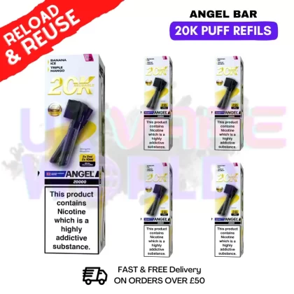 Yellow Edition Angel Bar 20K REPLACEMENT PODS Box Of 5