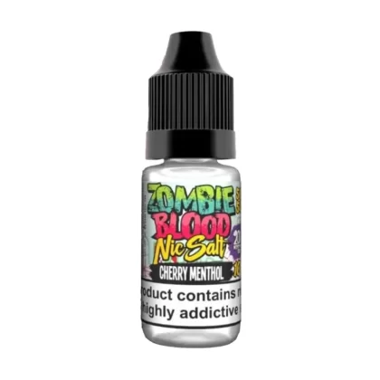 Zombie Blood Cherry Menthol Nic Salt Vape Juice - 10 Pack