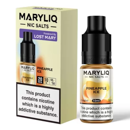 20mg MARYLIQ Nic Salt By Lost Mary 10ml (50VG/50PG) – Pineapple Ice