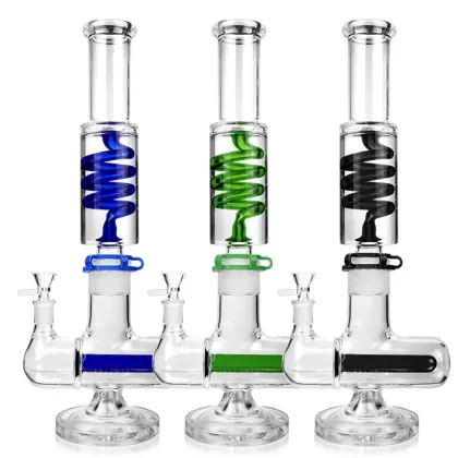 1Stop Glass 16 inches Glycerin Inline Perc Bong