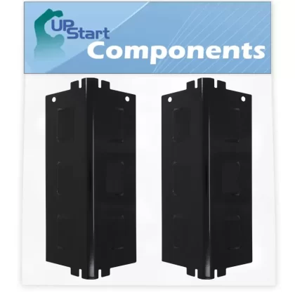 2-Pack BBQ Grill Heat Shield Plate Tent Replacement Parts for Charbroil 463452206 – Compatible Barbeque Porcelain Steel Flame Tamer, Flavorizer Bar, Vaporizer Bar, Burner Cover 11 3/4′′”