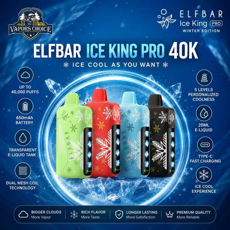 ELFBAR Ice King Pro 40K Disposable Vape Winter Edition