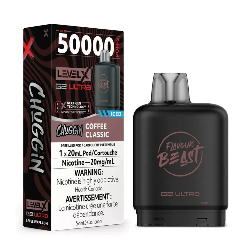 Level X G2 Ultra 50K - Chuggin Coffee Classic (Iced) Vape Pod