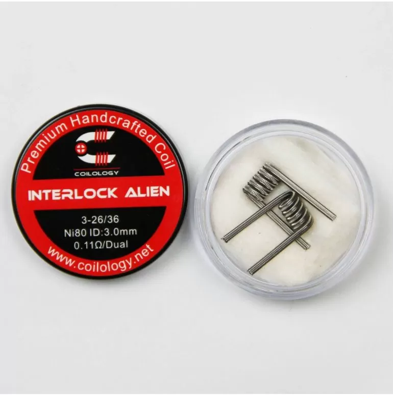 Coilology Interlock Alien 3.0mm 0.11 ohm/Dual Premium Handcrafted Coils