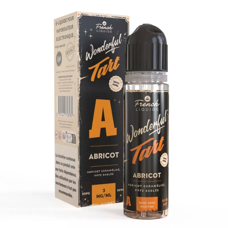 E-liquide Wonderful Tart Abricot + 1 Booster 20mg 50ml – Le French Liquide