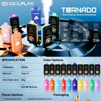 پاد یکبار مصرف کول پلی 25000 COOLPLAY
