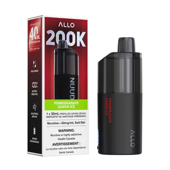 Allo Nuud 200k Pomegranate Guava Ice Disposable 20mg/ml (Provincial)