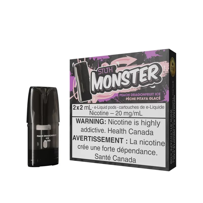 STLTH Monster Peach Dragonfruit Ice Vape Pods