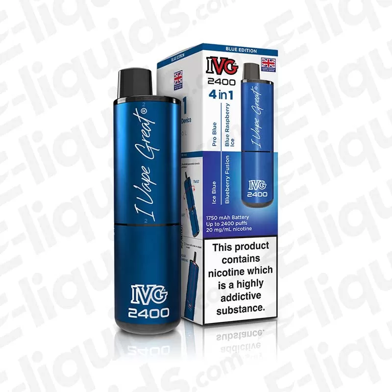 IVG 2400 4-in-1 Blue Edition Prefilled Pod Kit