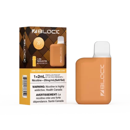ZBlock Pod Vape Starter Kit (Device + 1 Pod) - Bomb Banana Blast