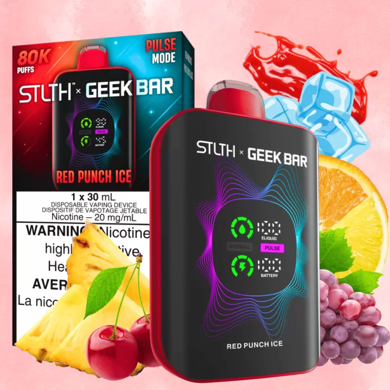 STLTH x Geek Bar 80K Disposable Vape - Red Punch Ice
