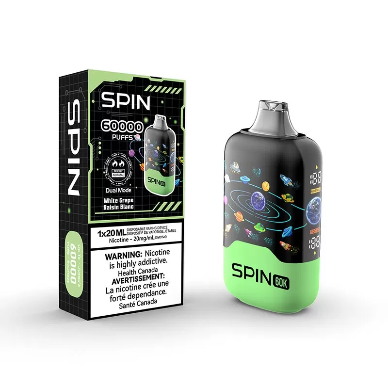 Spin 60K Disposable - White Grape