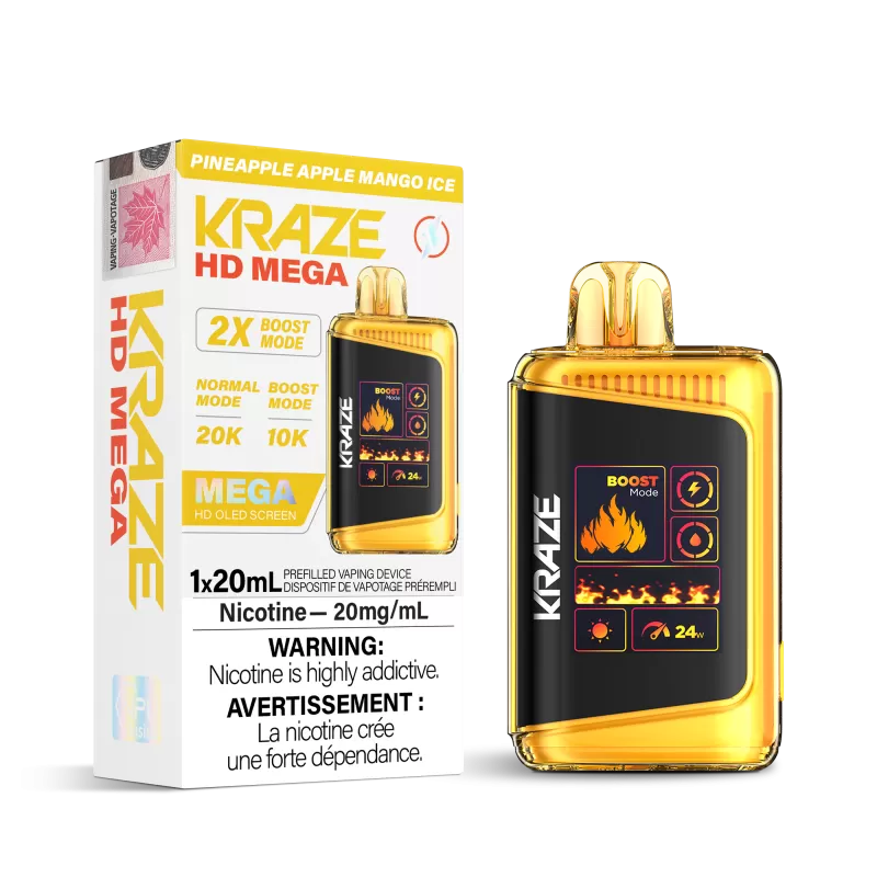 Kraze HD Mega - Pineapple Apple Mango Ice