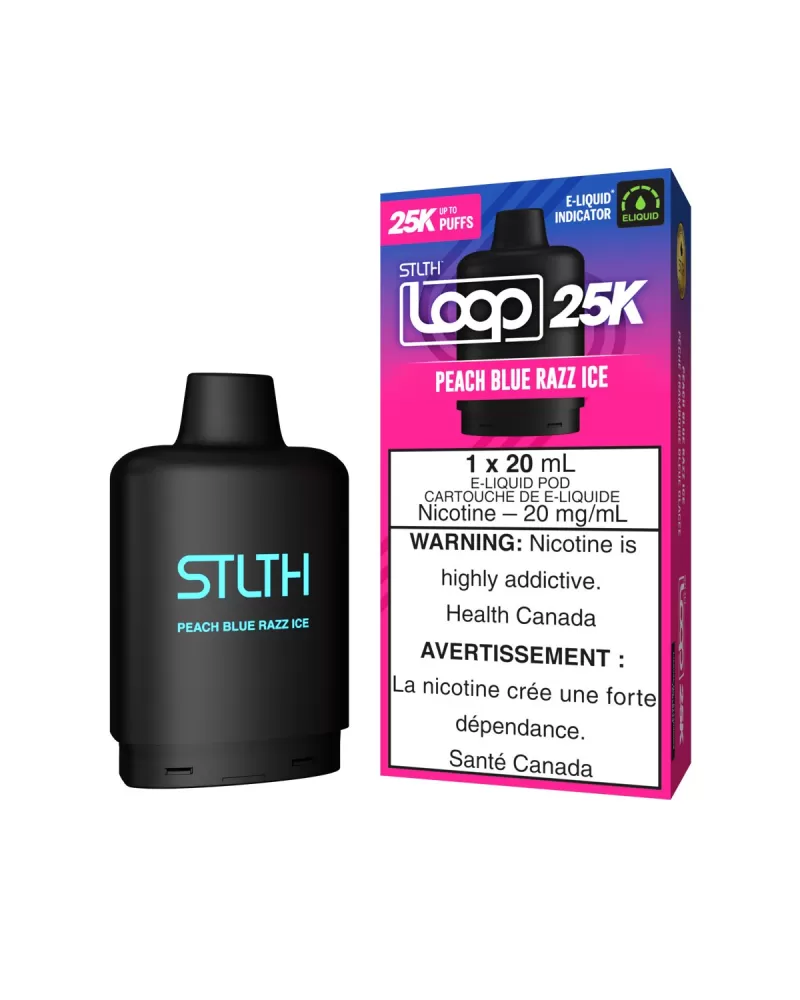 Peach Blue Razz Ice STLTH Loop 25K Pods