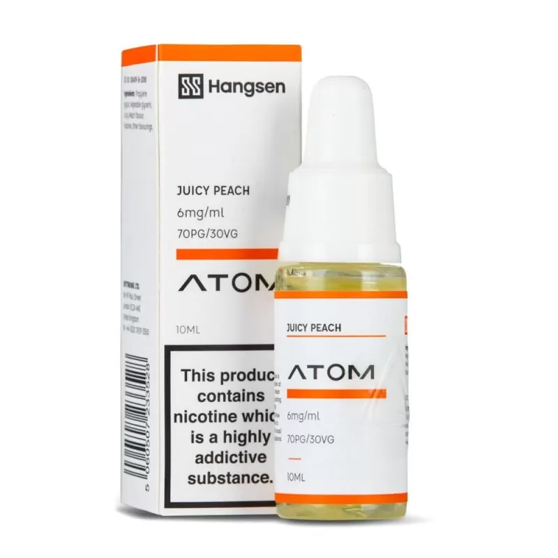 Juicy Peach E-Liquid Atom Series by Hangsen (10ml)