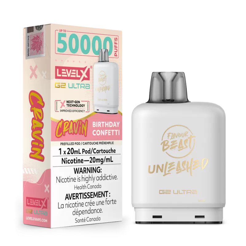 Level X Flavour Beast Unleashed G2 Ultra - Cravin Birthday Confetti