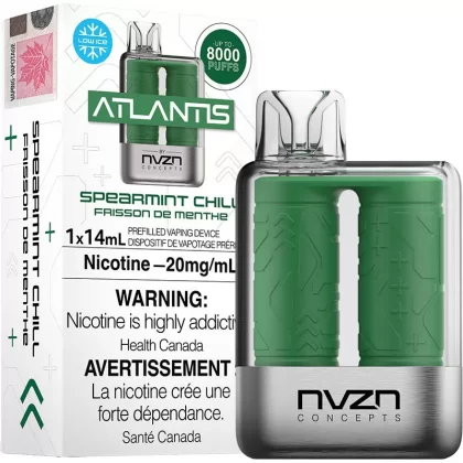 Atlantis by NVZN 8000 puffs Spreamint Chill 20mg disposable(provincial)