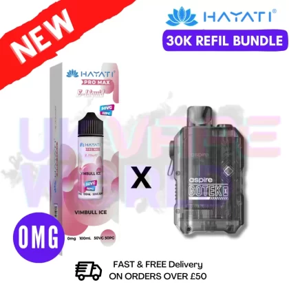 VimBull ICE Hayati 30K Puff Zero Nicotine Vape Kit