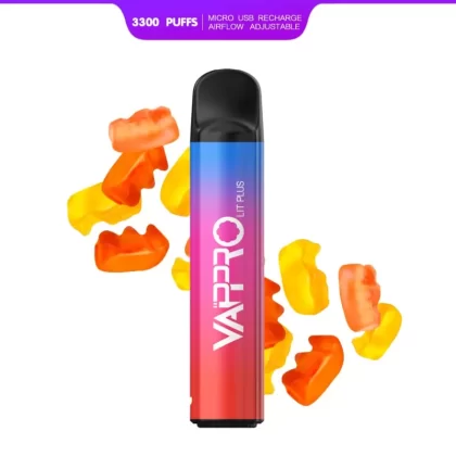 Vappro Lit Plus 3300 Puff USB Recharge Disposable Vape Wholesale High Capacity USB Rechargeable