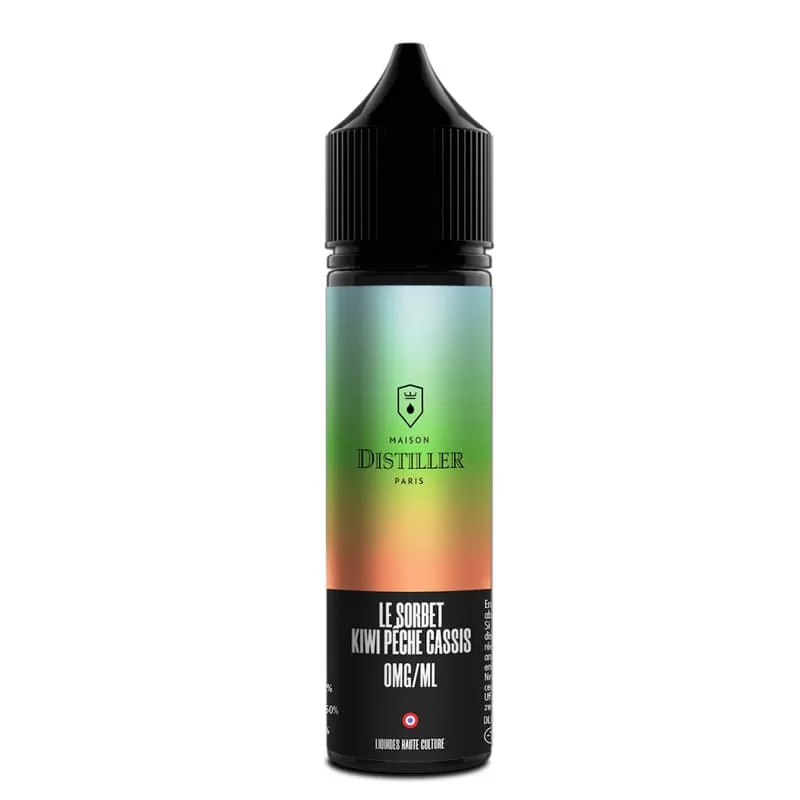 E-liquide Le Sorbet Kiwi Pêche Cassis 50ml – Maison Distiller