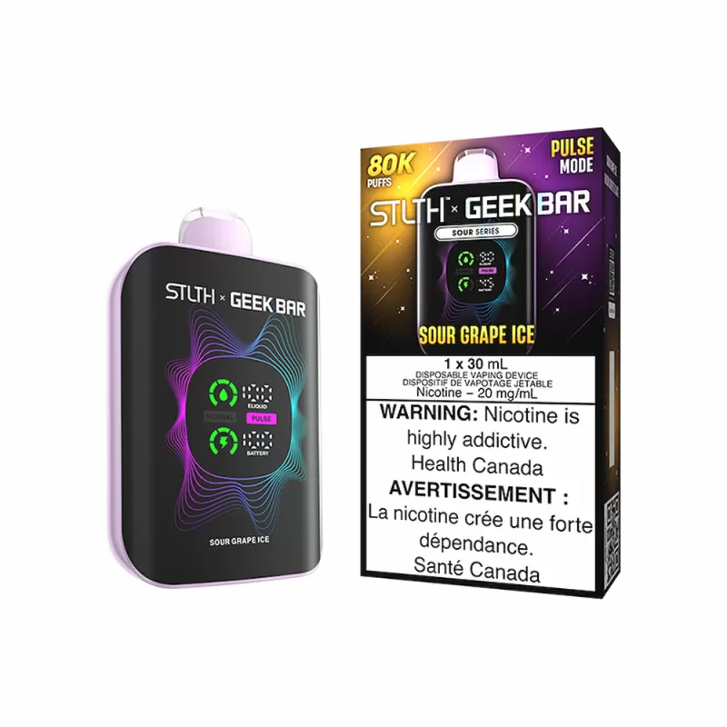 Stlth x Geekbar 80K Puffs Disposable Vape - Sour Grape Ice