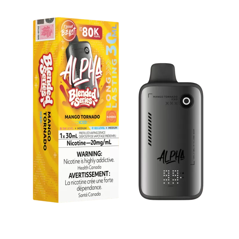 Flavour Beast Alpha 80K – Mango Tornado Iced Disposable Vape