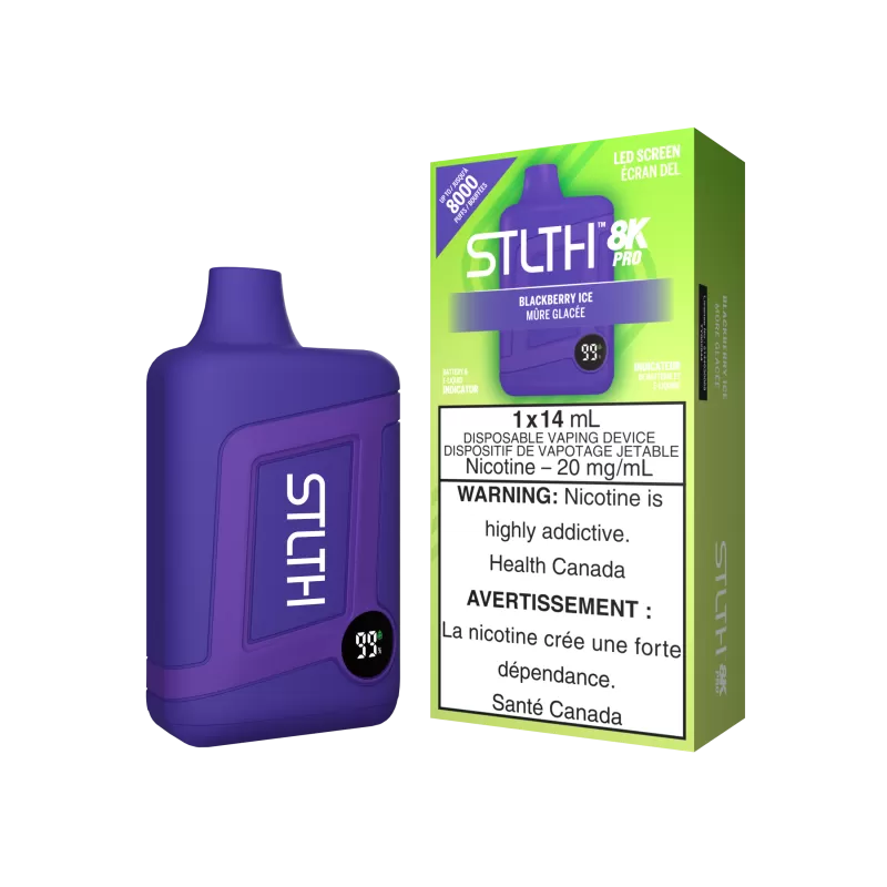 STLTH 8K Pro Blackberry Ice – 8,000 Puffs | 14mL