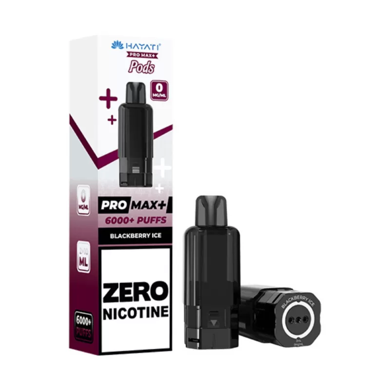 Hayati Pro Max Plus 6000 Prefilled Pod Zero Nicotine Blackberry Ice
