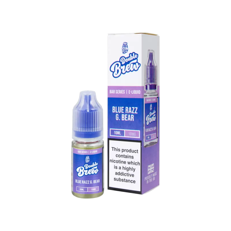 Blue Razz G Bear Nic Salt E-Liquid by Double Brew