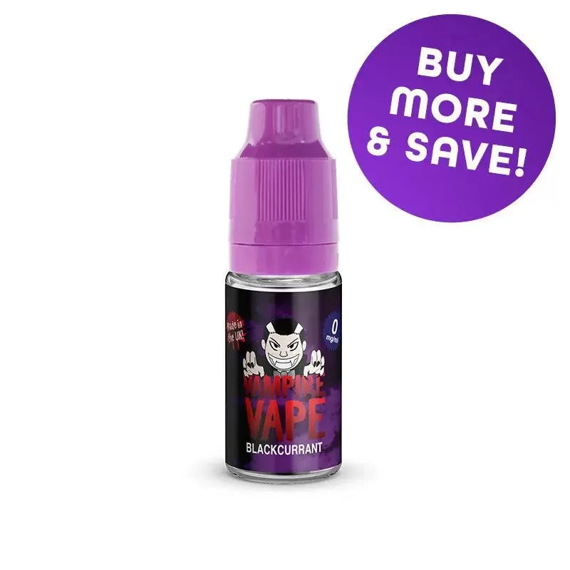 Blackcurrant Freebase Vape Juice 10ml | Vampire Vape
