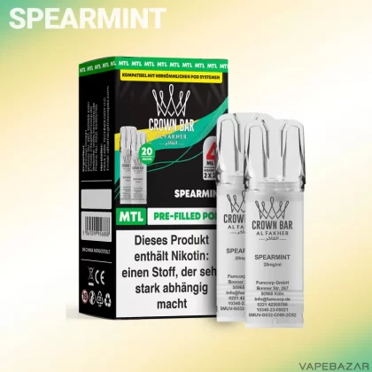 Al Fakher Pods Crown Bar 600 – MTL 20mg – Spearmint