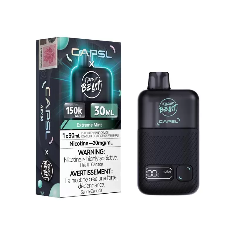 Flavour Beast x CAPSL 150K – Extreme Mint Iced