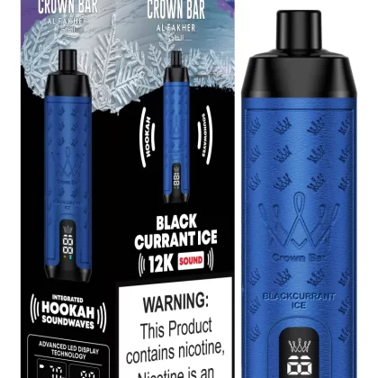 Al Fakher 12000 Puffs - Shisha Hookah Vape - Black Currant Ice